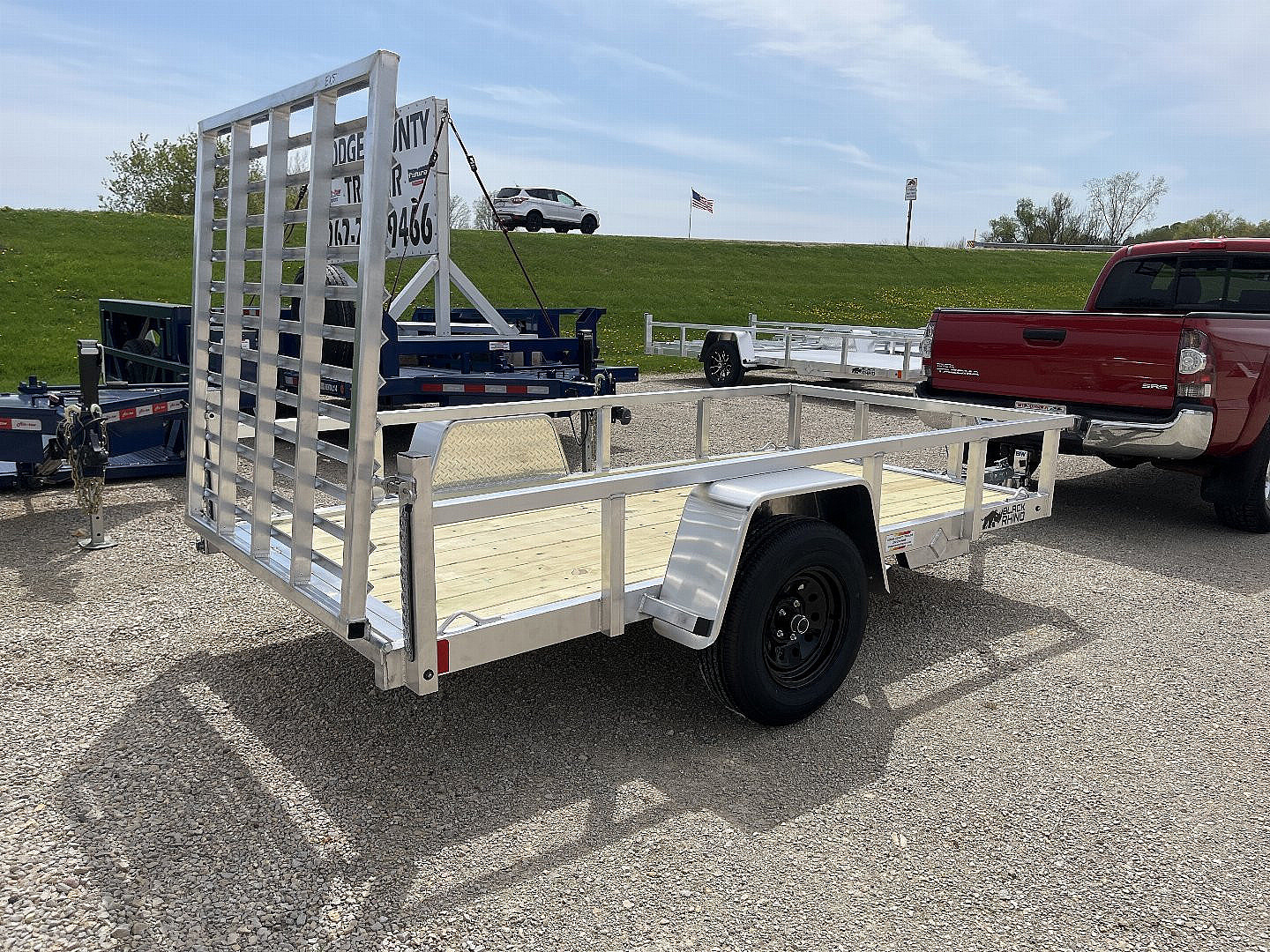 New 2025 Black Rhino EXS510 Aluminum Trailer w/ Wood Deck