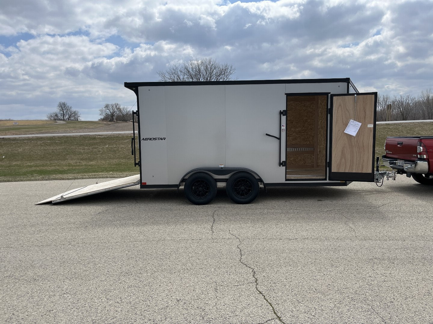 New 2025 Qualitec Aluminum 7x14'+30" Aerostar, by Stealth Cargo / Enclosed Trailer