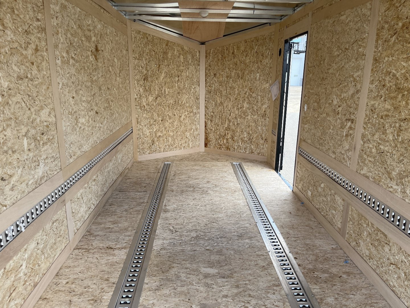 New 2025 Qualitec Aluminum 7'x14'+30" Aerostar w/ E-Tracks and Black Out Package Cargo / Enclosed Trailer