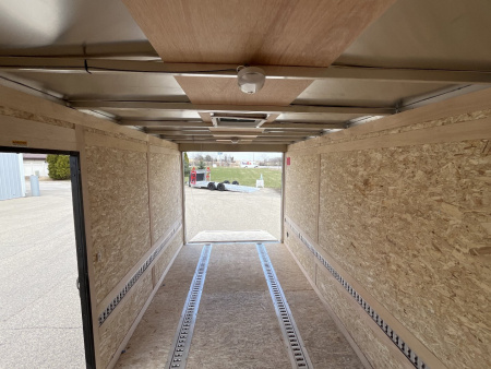 New 2025 Qualitec Aluminum 7'x14'+30" Aerostar w/ E-Tracks and Black Out Package Cargo / Enclosed Trailer