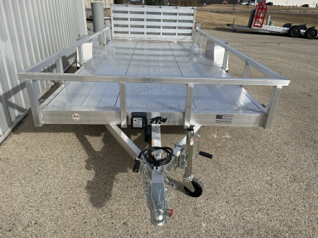 New 2026 Black Rhino *INCOMING* Aluminum 81"X14' LSS714A-5K w/ Brakes and Bi-Fold Gate Utility Trailer