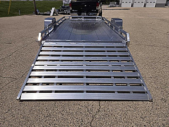 New *INCOMING* 2025 Black Rhino LPS8114A-5, 81x14 5000lbs GVWR Aluminum Trailer w/ Brakes and Bifold Gate *INCOMING*