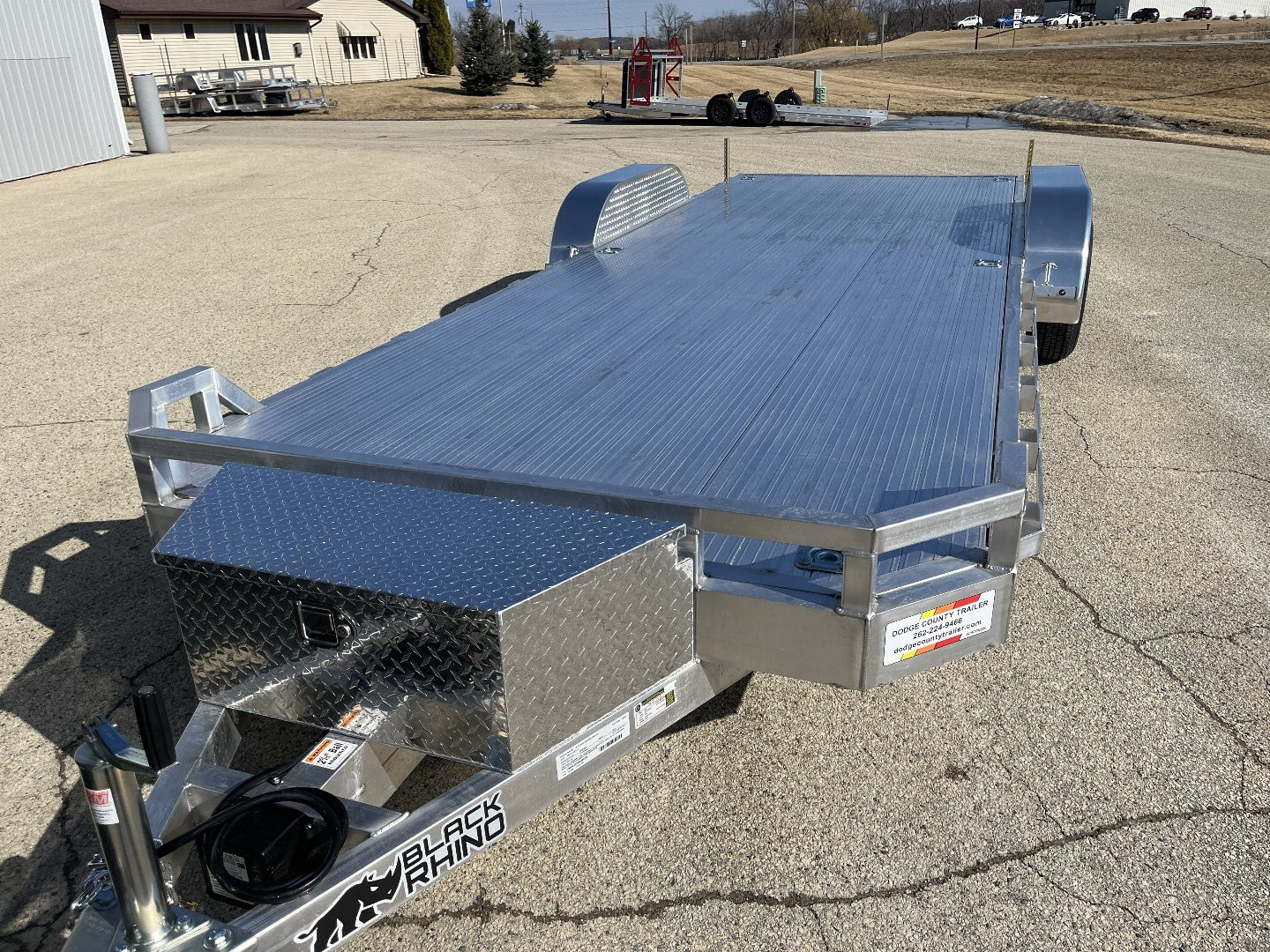 New 2026 Black Rhino *INCOMING* Aluminum 81"x22' CH722A-10K w/ Ramps, Toolbox and Stabilizer Jacks Car Hauler