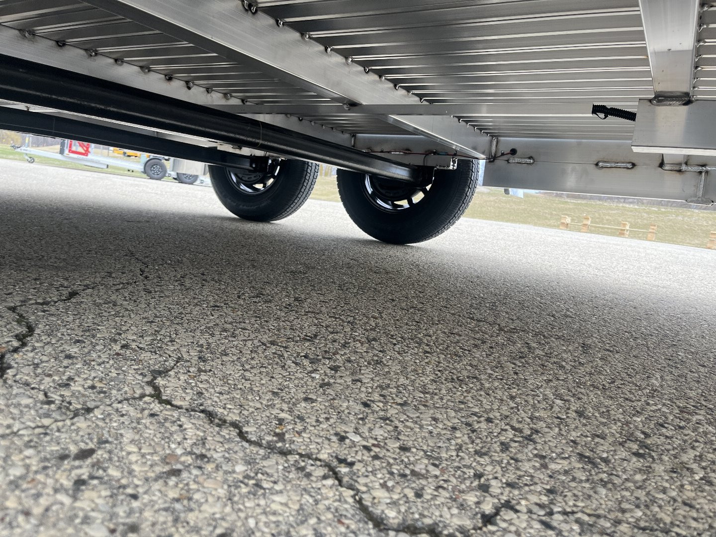 New 2025 Black Rhino LPT8114A-7K Aluminum Trailer w/ Bi-Fold Gate and Brakes