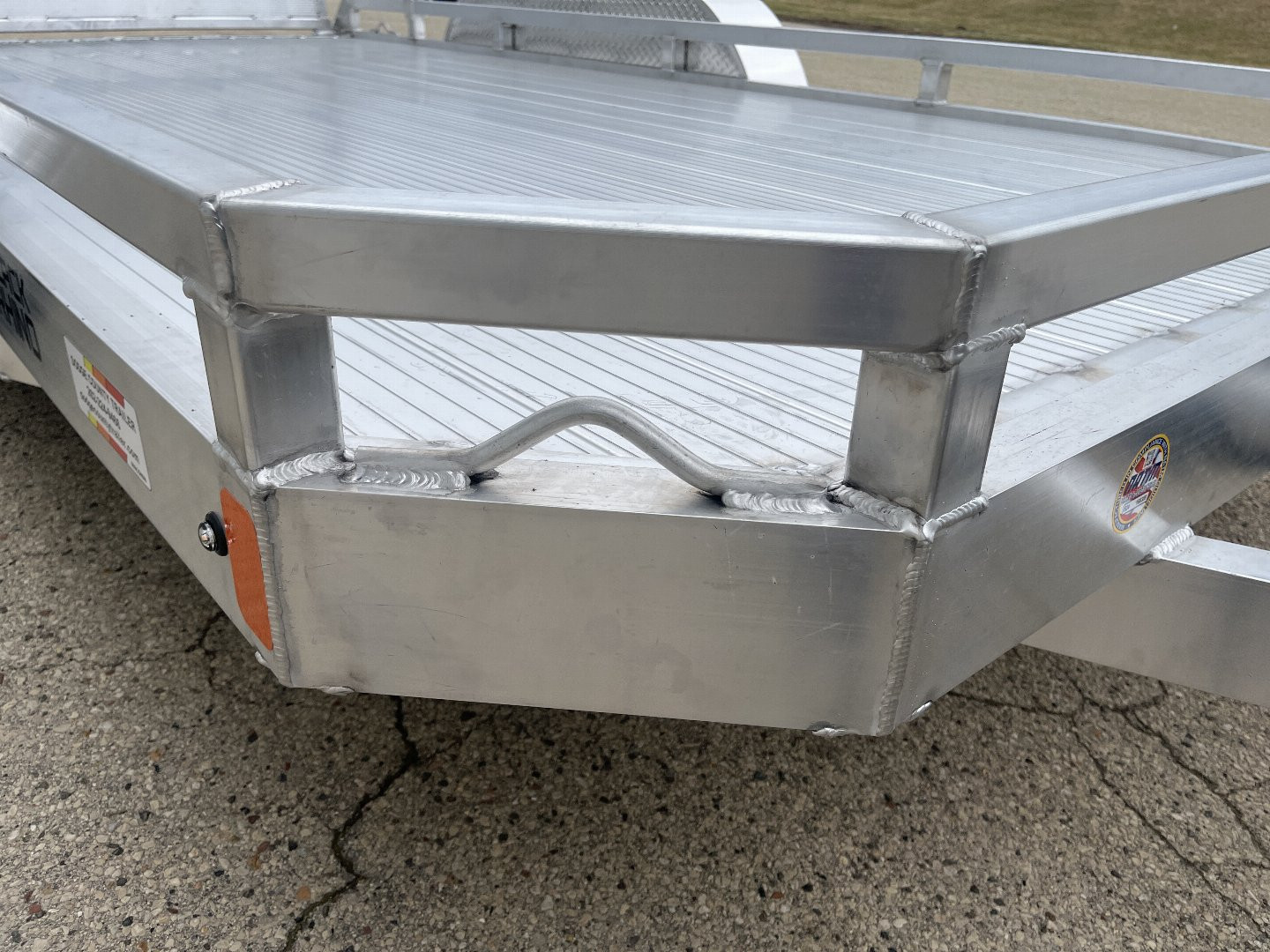 New 2025 Black Rhino LPT8114A-7K Aluminum Trailer w/ Bi-Fold Gate and Brakes