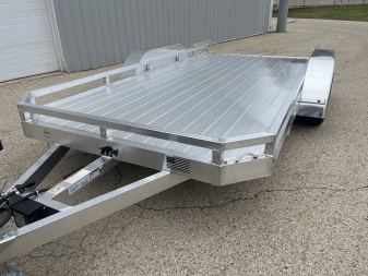 New 2025 Black Rhino LPT8114A-7K Aluminum Trailer w/ Bi-Fold Gate and Brakes