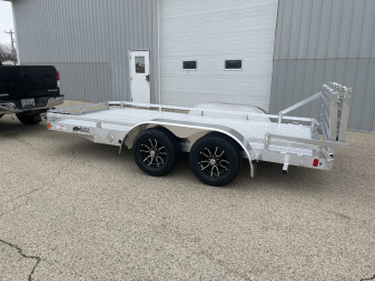 New 2025 Black Rhino LPT8114A-7K Aluminum Trailer w/ Bi-Fold Gate and Brakes