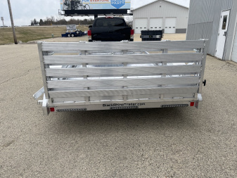 New 2025 Black Rhino LPT8114A-7K Aluminum Trailer w/ Bi-Fold Gate and Brakes
