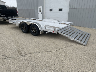 New 2025 Black Rhino LPT8114A-7K Aluminum Trailer w/ Bi-Fold Gate and Brakes