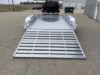 New 2025 Black Rhino LPT8114A-7K Aluminum Trailer w/ Bi-Fold Gate and Brakes