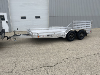 New 2025 Black Rhino LPT8114A-7K Aluminum Trailer w/ Bi-Fold Gate and Brakes