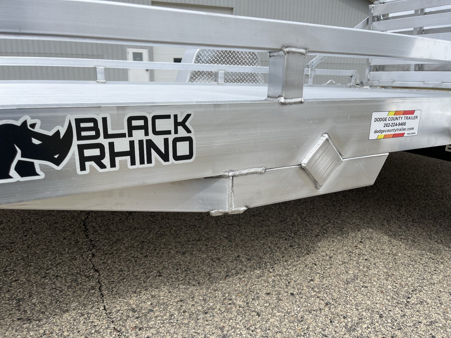 New 2025 Black Rhino Low Pro LPS8112A Aluminum ATV Trailer w/ Bi-Fold Gate