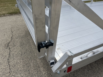 New 2025 Black Rhino Low Pro LPS8112A Aluminum ATV Trailer w/ Bi-Fold Gate