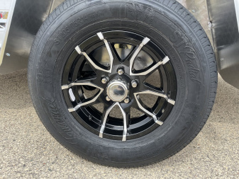 New 2025 Black Rhino Low Pro LPS8112A Aluminum ATV Trailer w/ Bi-Fold Gate