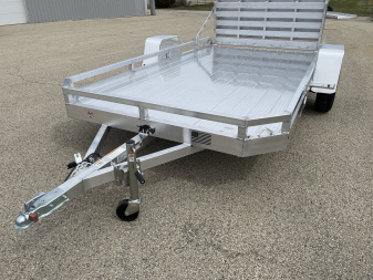 New 2025 Black Rhino Low Pro LPS8112A Aluminum ATV Trailer w/ Bi-Fold Gate