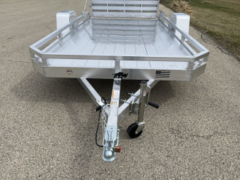 New 2025 Black Rhino Low Pro LPS8112A Aluminum ATV Trailer w/ Bi-Fold Gate