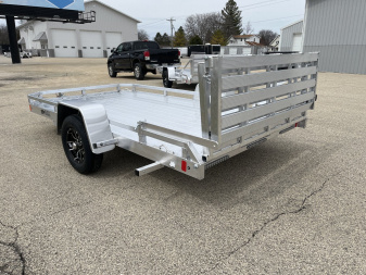 New 2025 Black Rhino Low Pro LPS8112A Aluminum ATV Trailer w/ Bi-Fold Gate