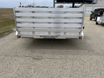 New 2025 Black Rhino Low Pro LPS8112A Aluminum ATV Trailer w/ Bi-Fold Gate