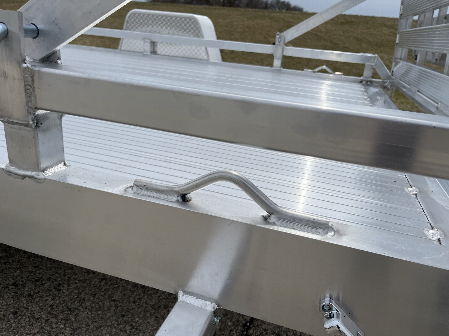 New 2025 Black Rhino Low Pro LPS8112A Aluminum ATV Trailer w/ Bi-Fold Gate