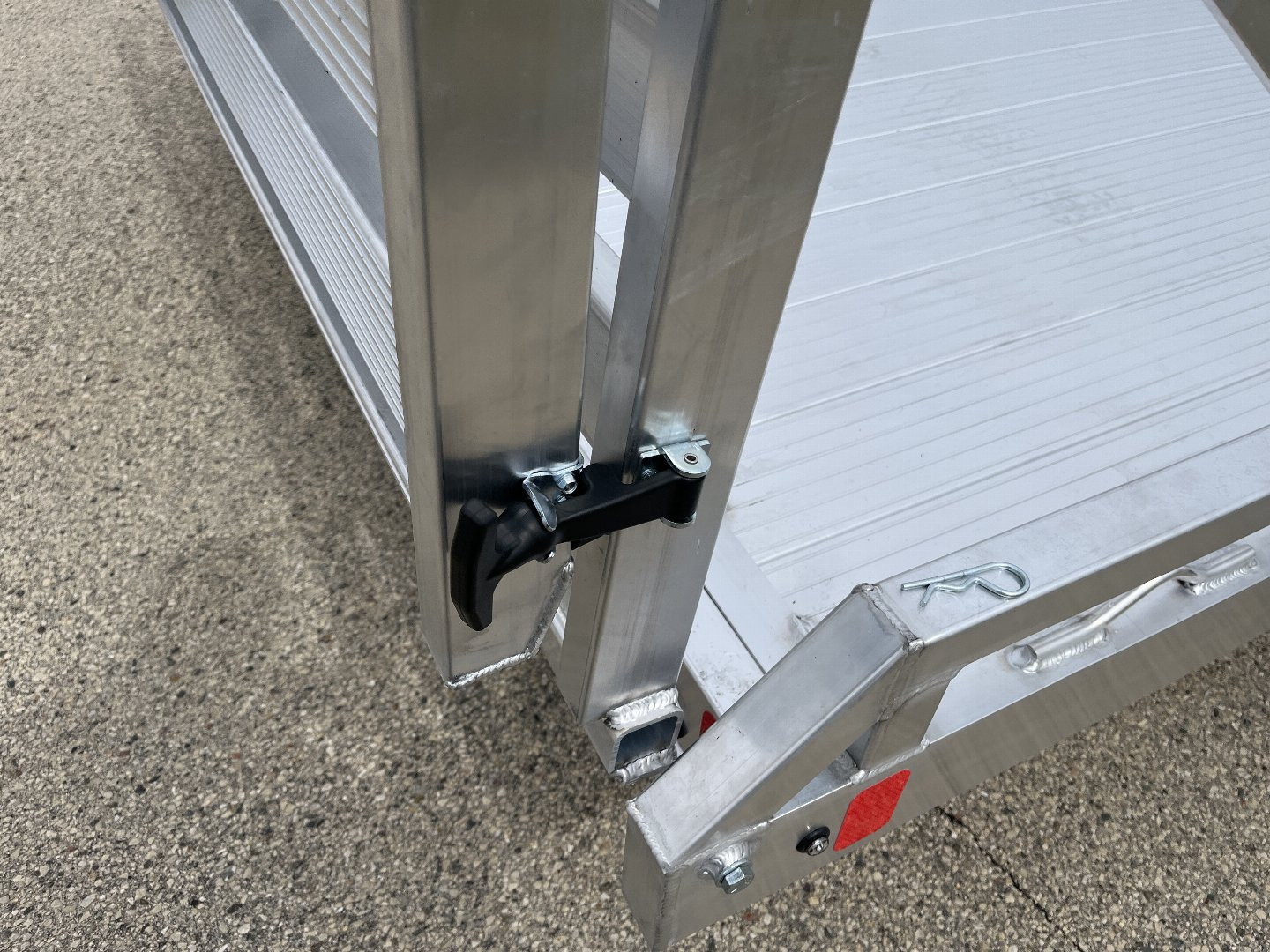 New 2025 Black Rhino Low Pro LPS8112A Aluminum ATV Trailer w/ Bi-Fold Gate