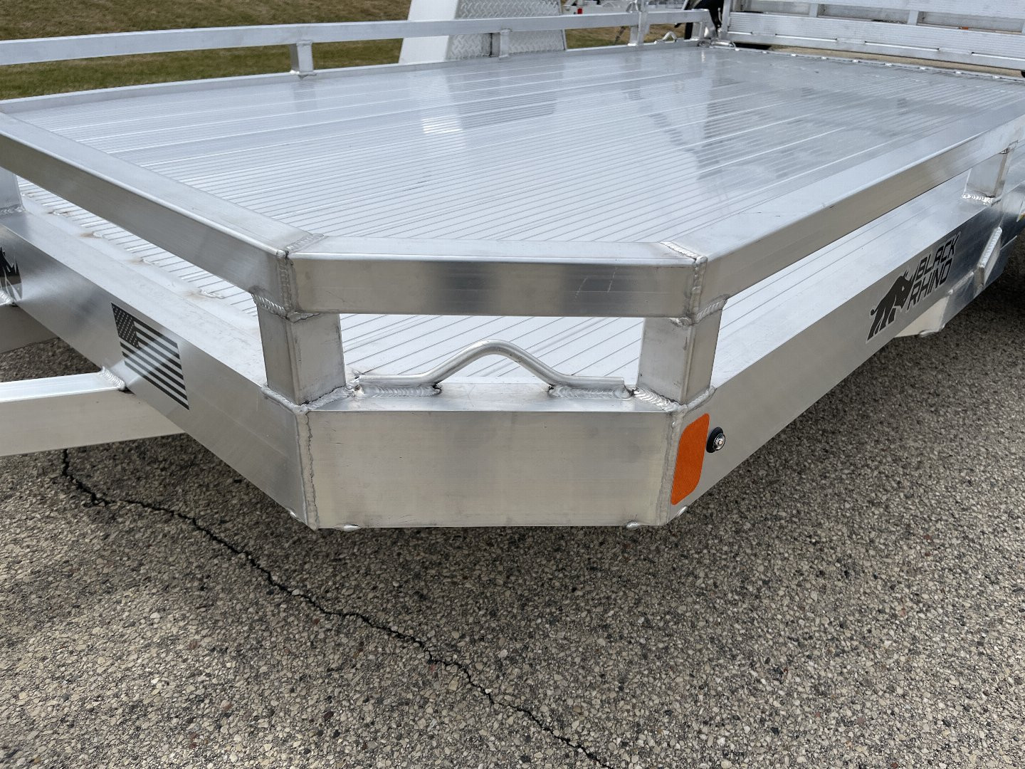 New 2025 Black Rhino Low Pro LPS8112A Aluminum ATV Trailer w/ Bi-Fold Gate