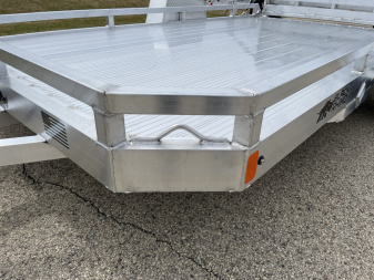 New 2025 Black Rhino Low Pro LPS8112A Aluminum ATV Trailer w/ Bi-Fold Gate