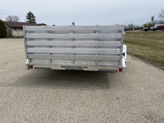 New 2025 Black Rhino Low Pro LPS8112A Aluminum ATV Trailer w/ Bi-Fold Gate