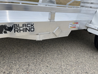 New 2025 Black Rhino Low Pro LPS8112A Aluminum ATV Trailer w/ Bi-Fold Gate