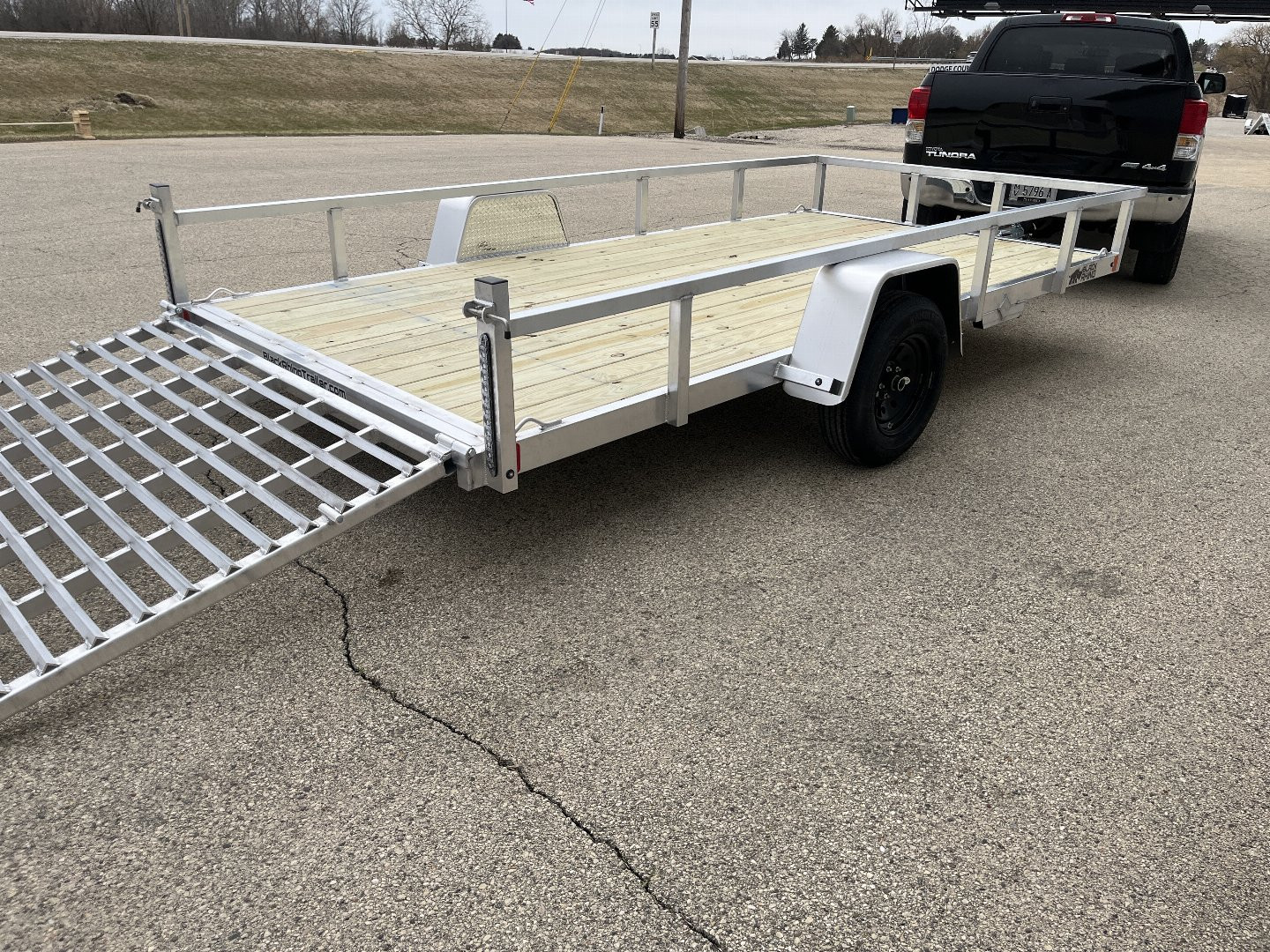 New 2025 Black Rhino EXS 7'x14' Aluminum Trailer