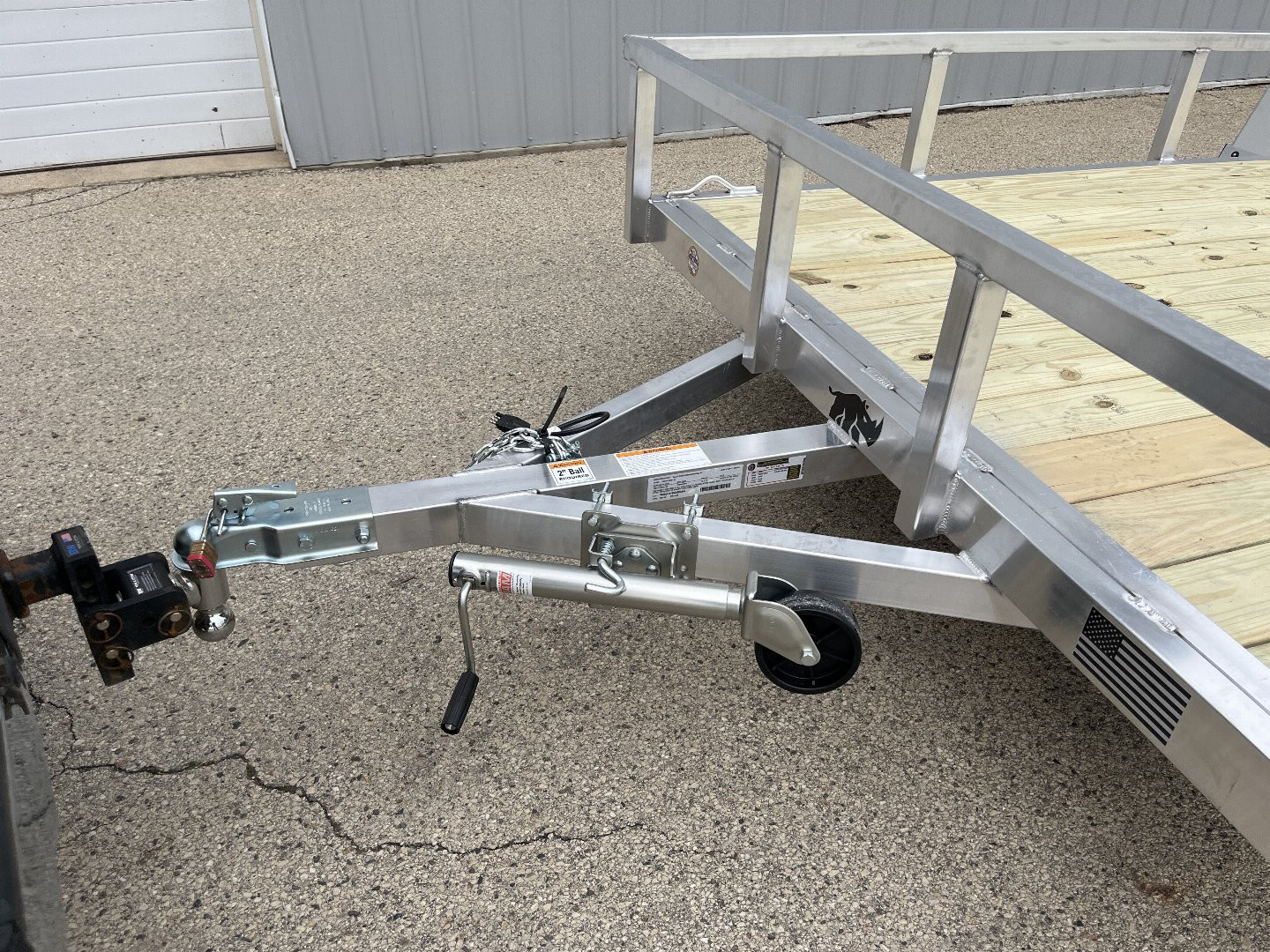 New 2025 Black Rhino EXS 7'x14' Aluminum Trailer