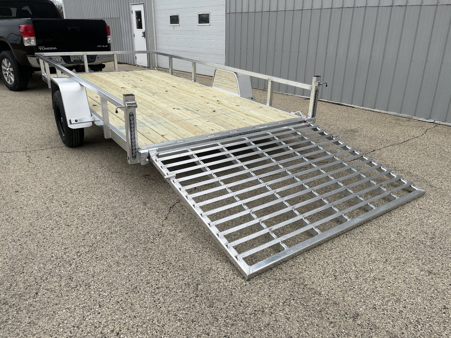 New 2025 Black Rhino EXS 7'x14' Aluminum Trailer