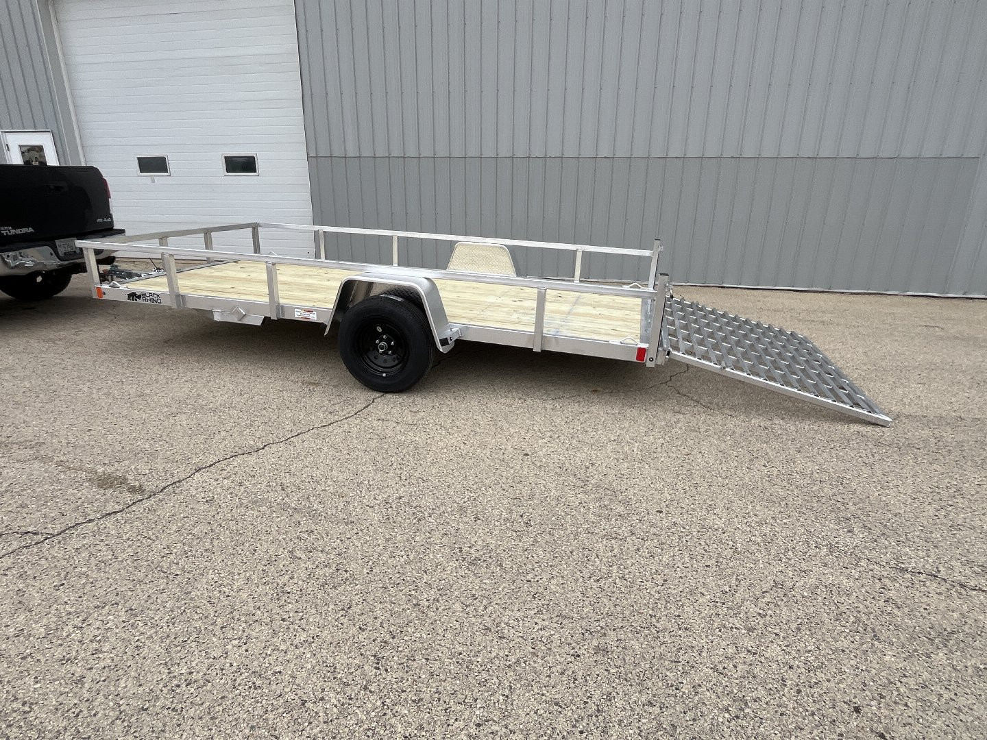 New 2025 Black Rhino EXS 7'x14' Aluminum Trailer