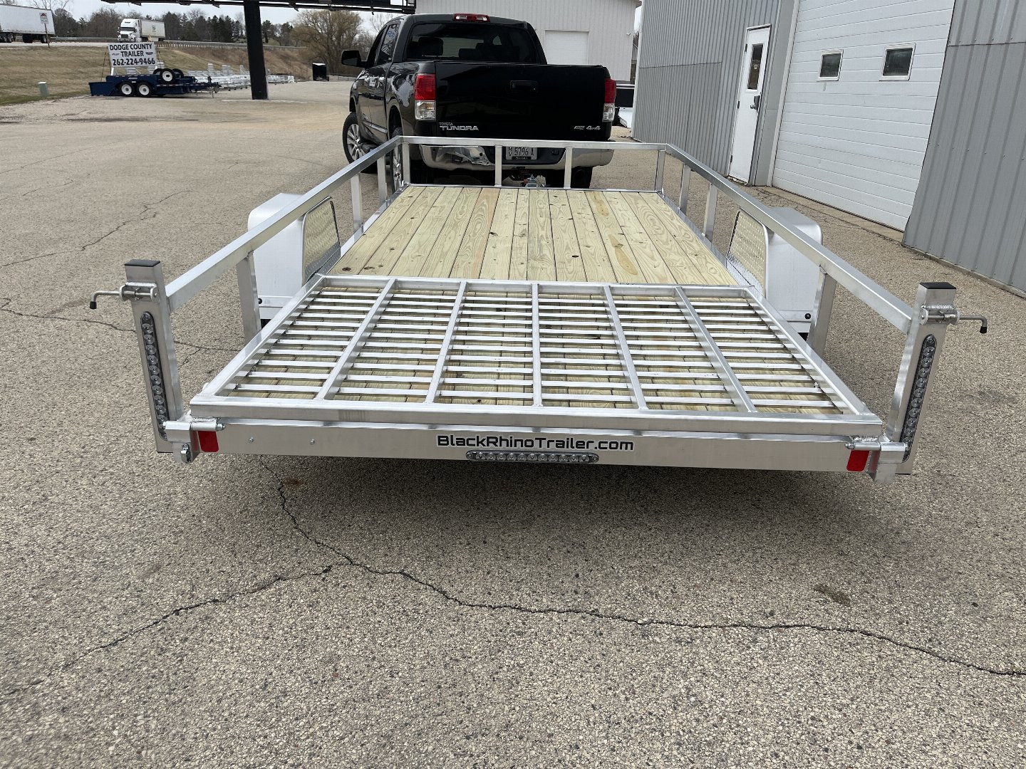 New 2025 Black Rhino EXS 7'x14' Aluminum Trailer