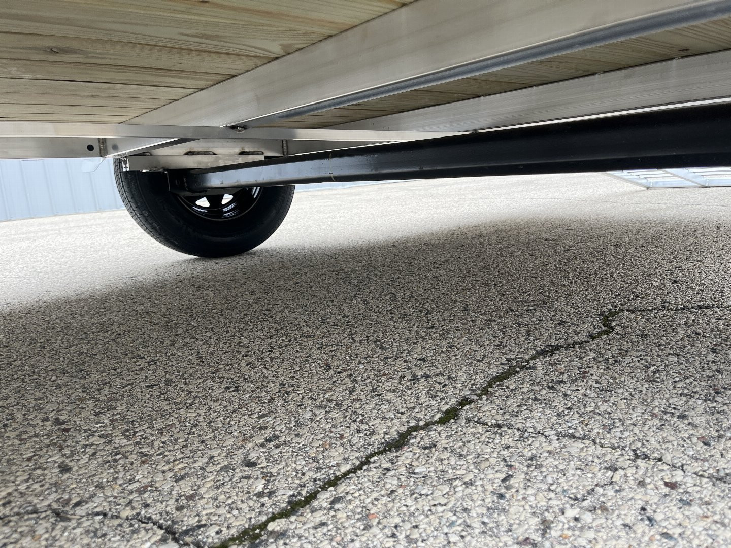 New 2025 Black Rhino EXS 6 X 12 Aluminum Trailer w/ Wood Deck