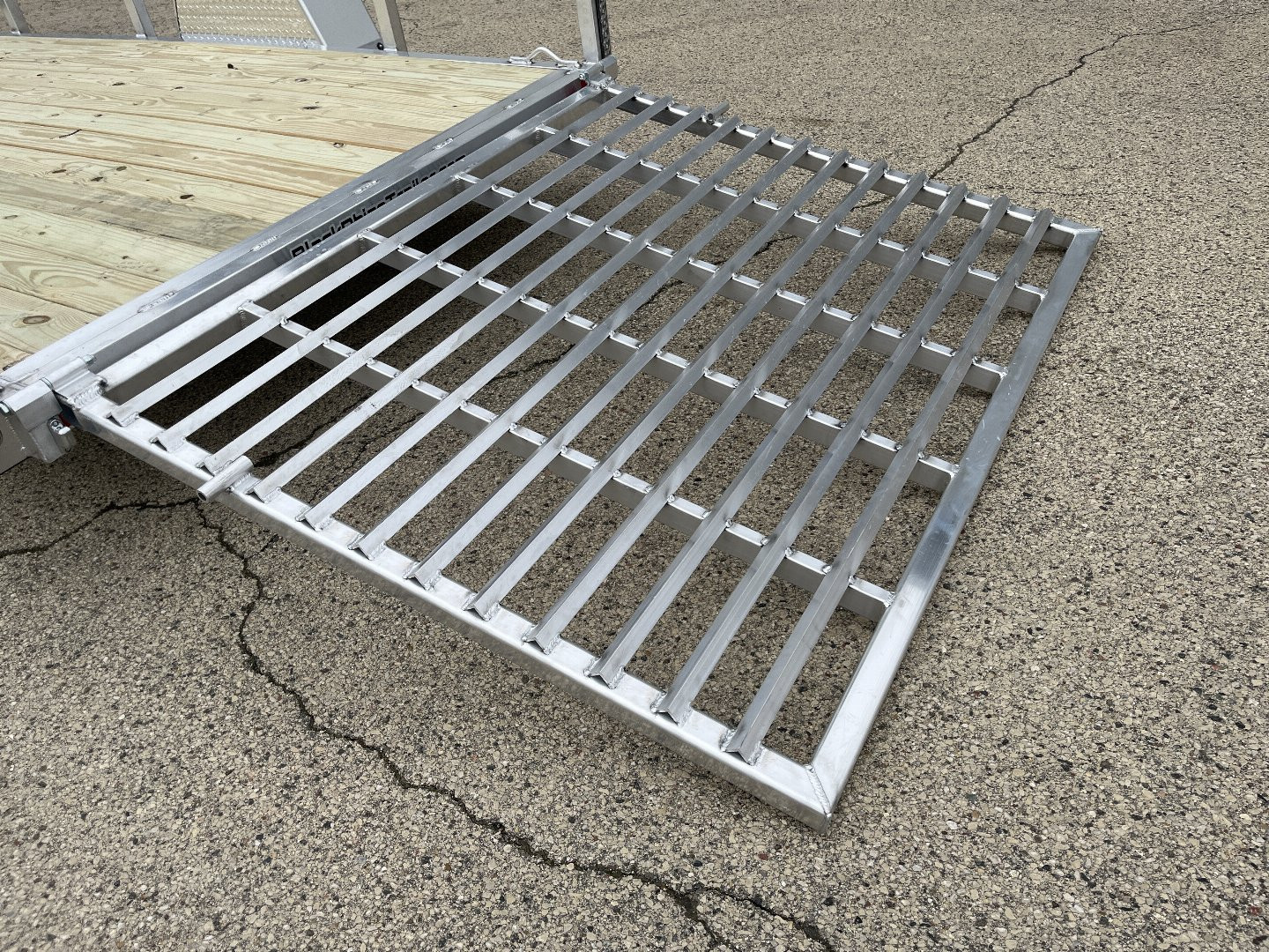 New 2025 Black Rhino EXS 6 X 12 Aluminum Trailer w/ Wood Deck