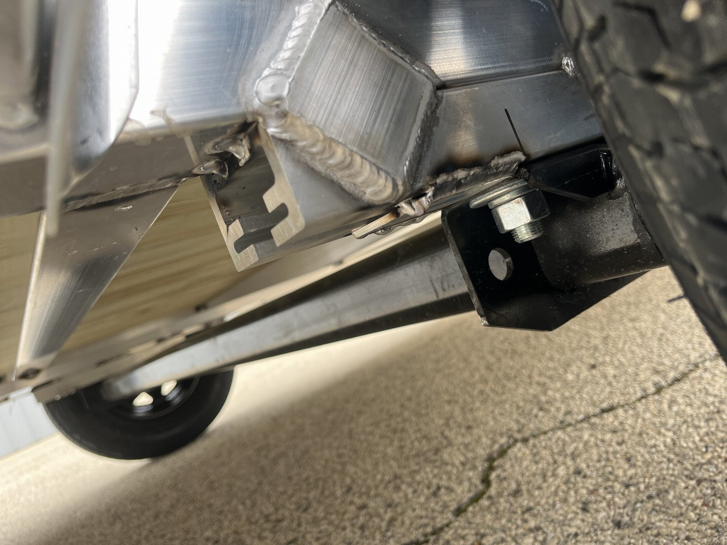 New 2025 Black Rhino EXS 6 X 12 Aluminum Trailer w/ Wood Deck