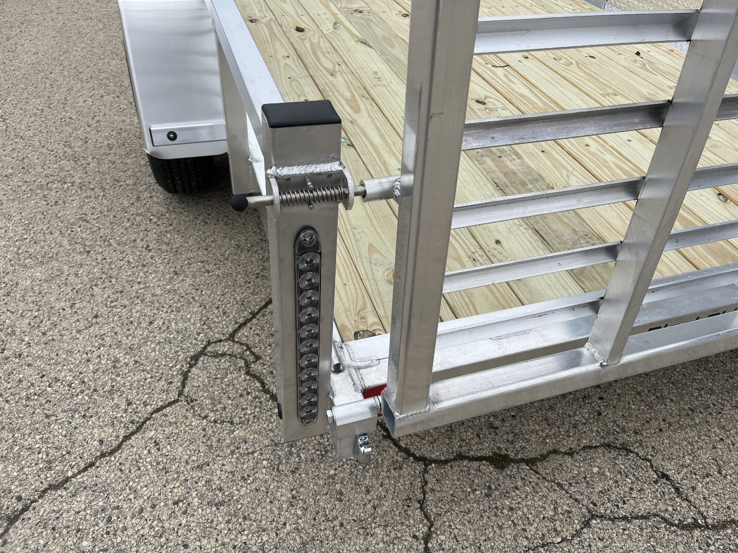 New 2025 Black Rhino EXS 6 X 12 Aluminum Trailer w/ Wood Deck