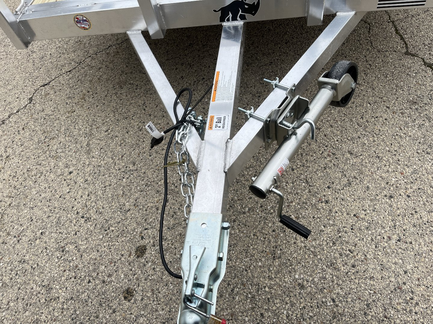 New 2025 Black Rhino EXS 6 X 12 Aluminum Trailer w/ Wood Deck