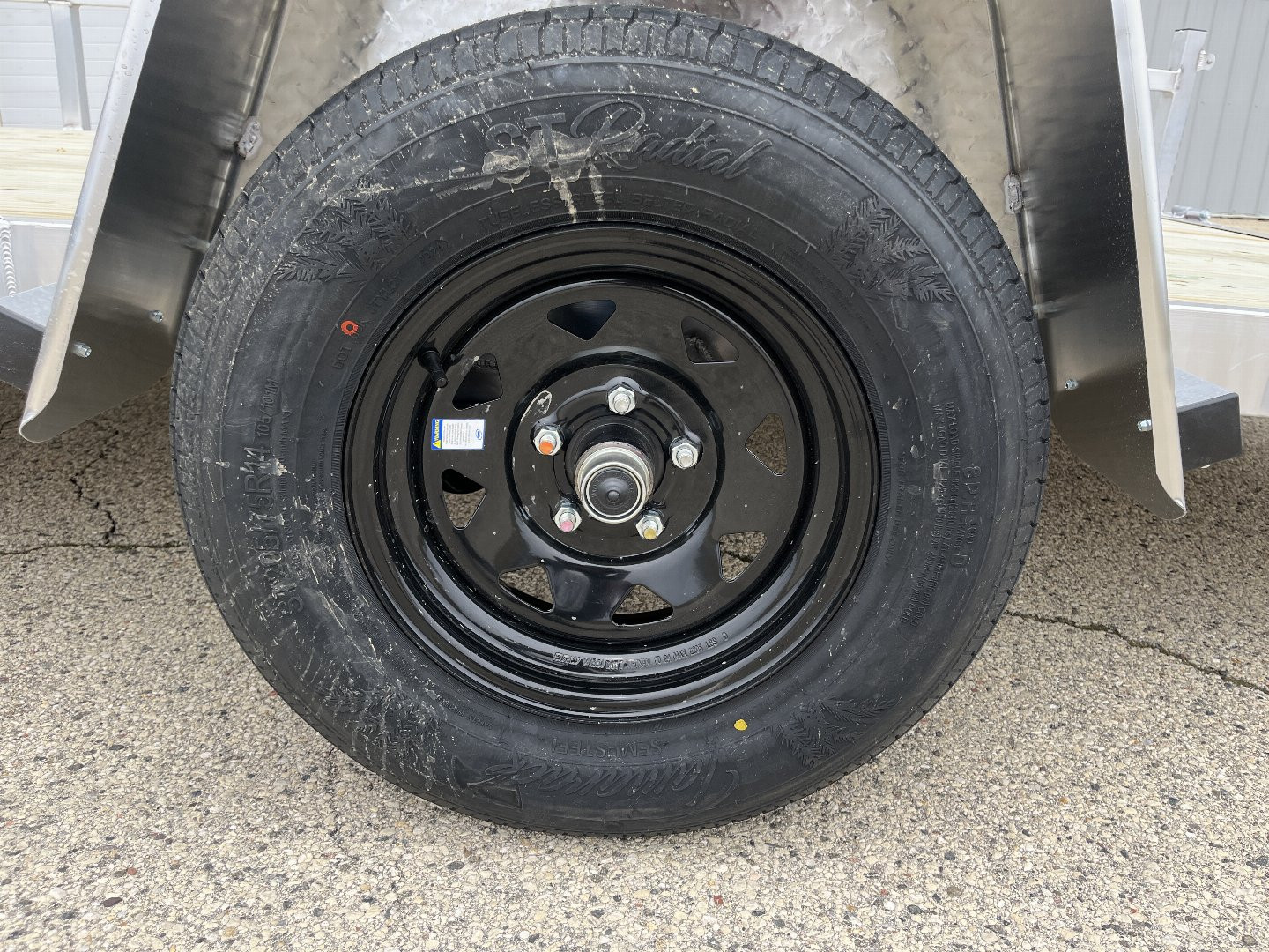 New 2025 Black Rhino EXS 6 X 12 Aluminum Trailer w/ Wood Deck