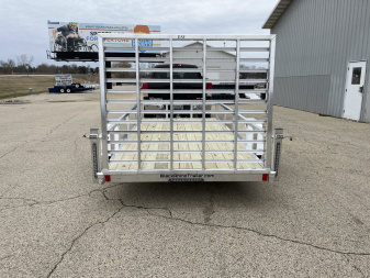 New 2025 Black Rhino EXS 6 X 12 Aluminum Trailer w/ Wood Deck