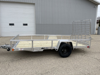 New 2025 Black Rhino EXS 6 X 12 Aluminum Trailer w/ Wood Deck
