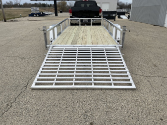 New 2025 Black Rhino EXS 6 X 12 Aluminum Trailer w/ Wood Deck