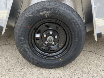 New 2025 Black Rhino EXS 6 X 12 Aluminum Trailer w/ Wood Deck