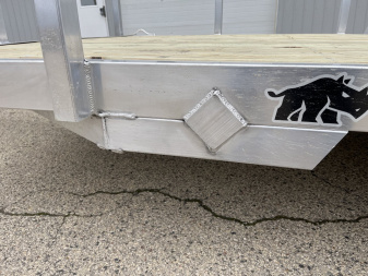 New 2025 Black Rhino EXS 6 X 12 Aluminum Trailer w/ Wood Deck