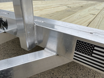 New 2025 Black Rhino EXS 6 X 12 Aluminum Trailer w/ Wood Deck