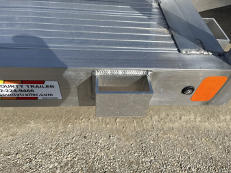 New 2025 Black Rhino LST716A Aluminum Utility Trailer w/ Split Gate and Dual Wheel Jack