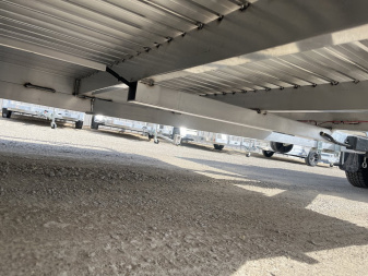 New 2025 Black Rhino LST716A Aluminum Utility Trailer w/ Split Gate and Dual Wheel Jack