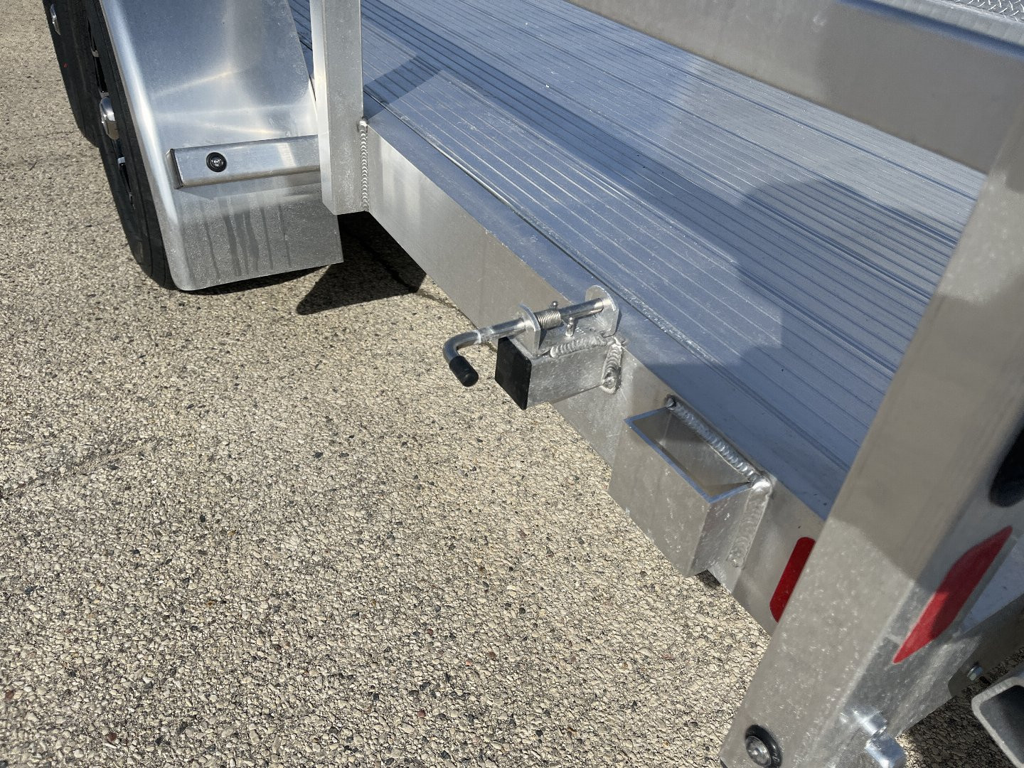 New 2025 Black Rhino LST716A Aluminum Utility Trailer w/ Split Gate and Dual Wheel Jack