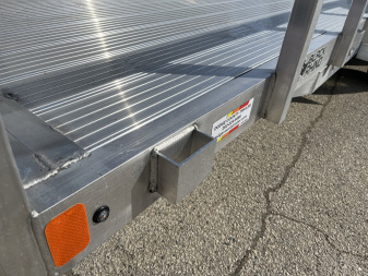 New 2025 Black Rhino LST716A Aluminum Utility Trailer w/ Split Gate and Dual Wheel Jack