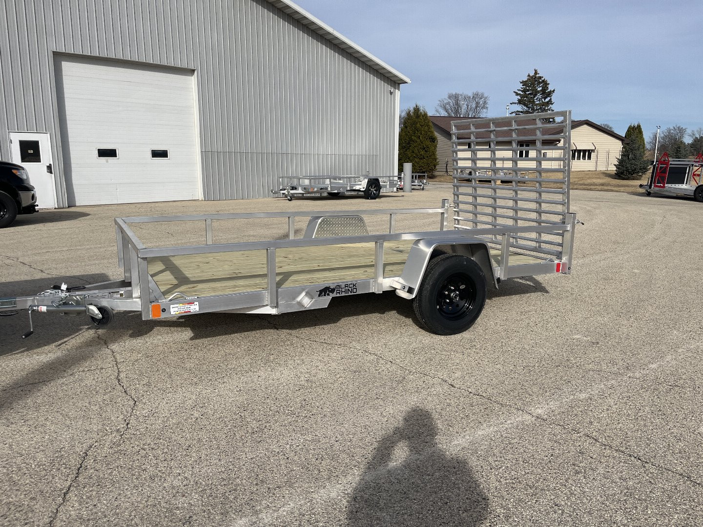 New 2025 Black Rhino EXS612 Aluminum w/ Wood Deck Utility Trailer